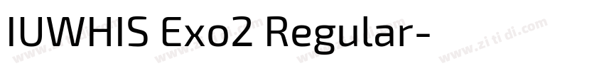 IUWHIS Exo2 Regular字体转换